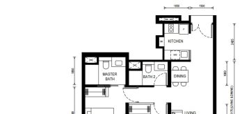 lentor-central-residences-floor-plan-2-bedroom-type-2b-singapore